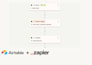 build custom airtable database CRM automation and softr webapp zapier make com